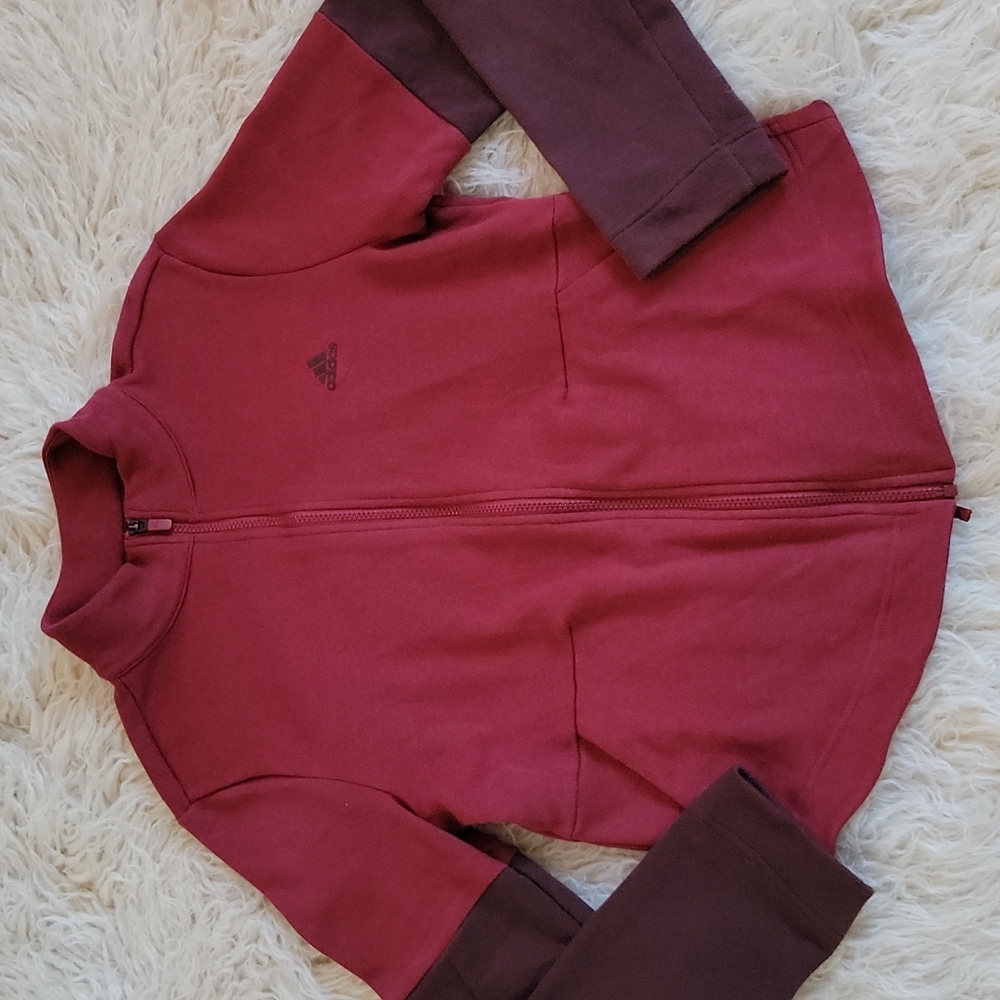 Women's Adidas Full Zip Colorblock Bomber Track Jacket